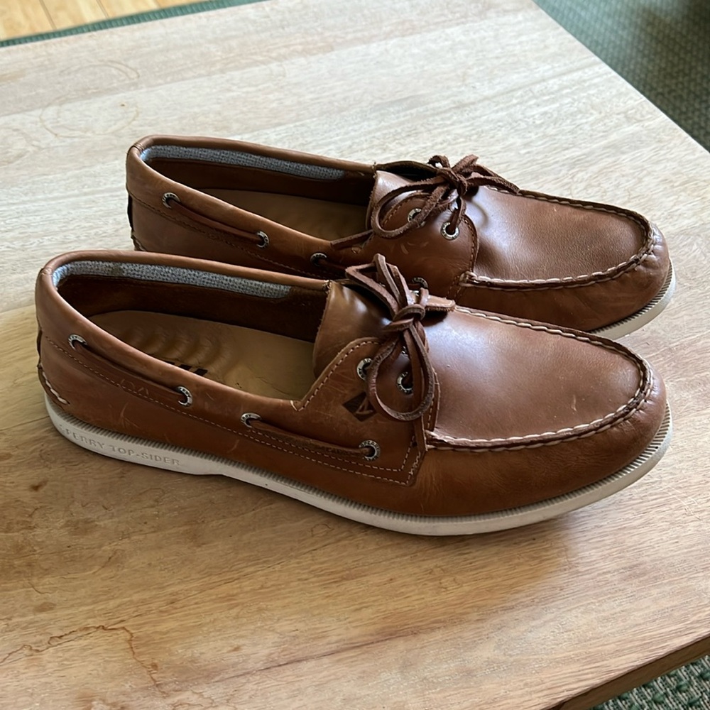 Sperry A/O Plushwave Topsider 2 Hole Boat Shoes - 11.5